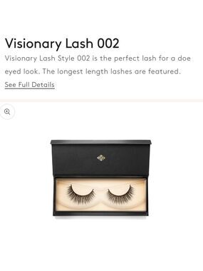 Visionary Lash Style 002 Vegan Luxury doe eyed look lashes Volume Length Medium
